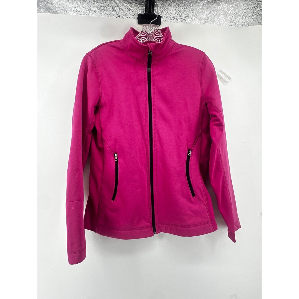 New Balance Revolution in Motion Magenta Pink Full Zip Fleece Jacket Women Small